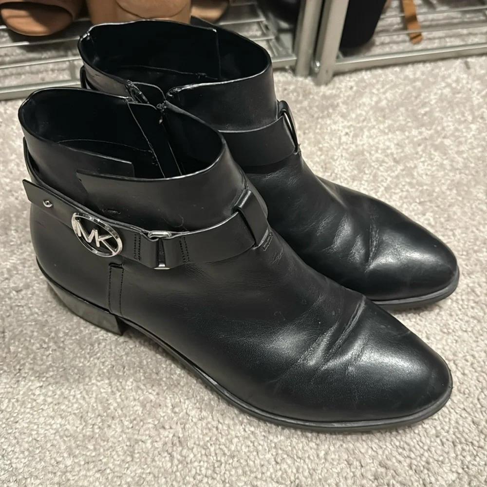 Black Michael Kora ankle boots - Picture 1 of 4